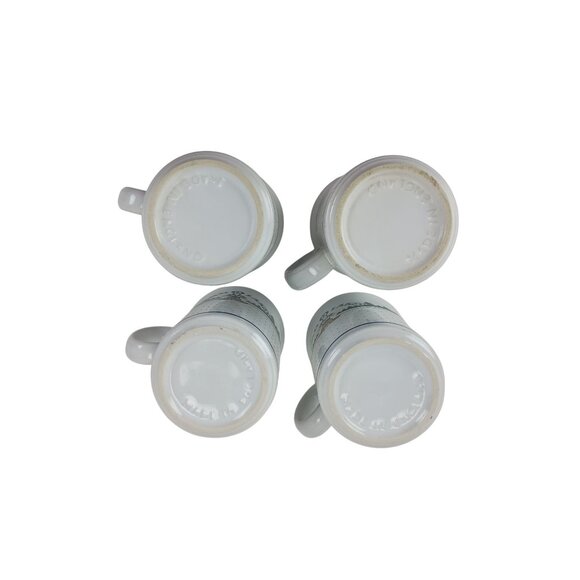 4 Vintage LAND O' LAKES Mugs Indian Maiden Discontinued Logo Made in England - Picture 7 of 7